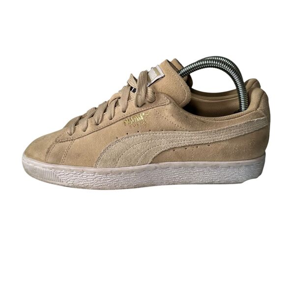 Puma Suede Classic XXI Sneakers Women's Size 8 Tan Skater Grunge Goth Activewear - Picture 7 of 8
